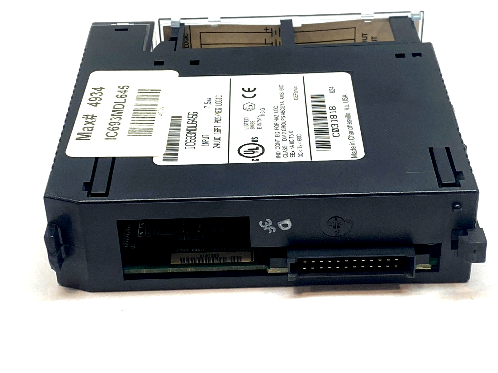 IC693MDL645G | GE Fanuc DC Input Module 24V 16-Point Pos/Neg Series 90-30 - Used - Maverick Industrial Sales