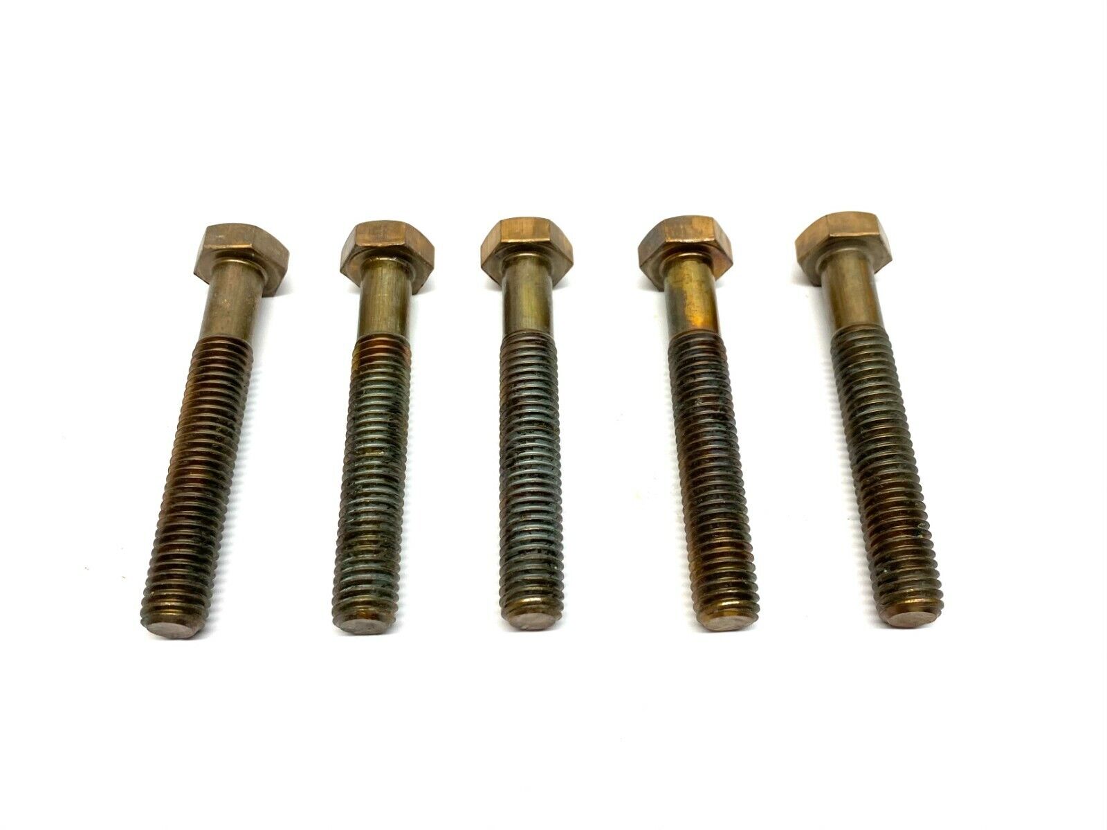 Hex Head Machine Bolt Bronze Silicon 1/2"-13 UNC x 3-1/4" LOT OF 5 - Maverick Industrial Sales