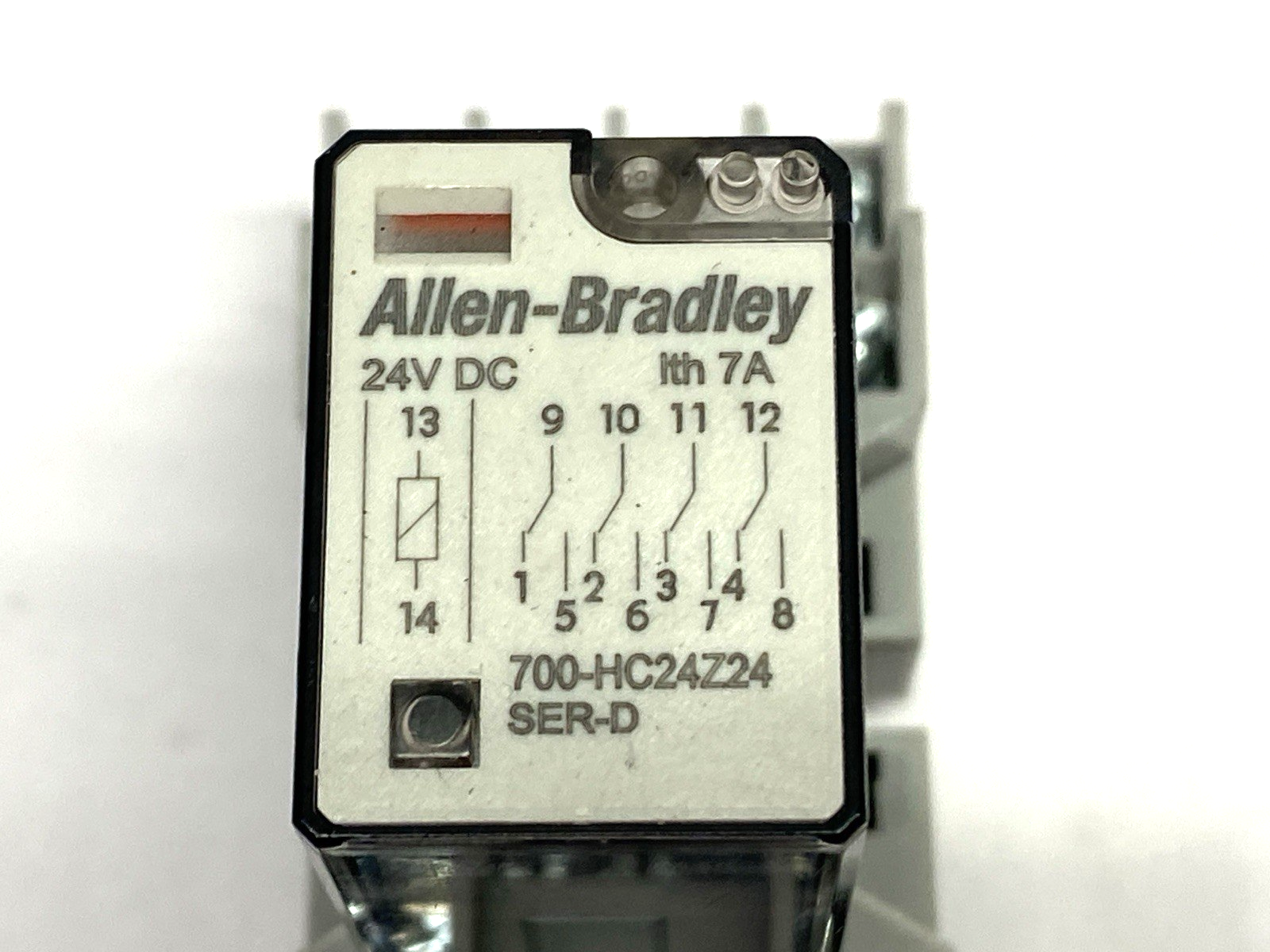 Allen Bradley 700-HC24Z24 Ser. D Ice Cube Relay w/ 700-HN128 MISSING SCREWS - Maverick Industrial Sales