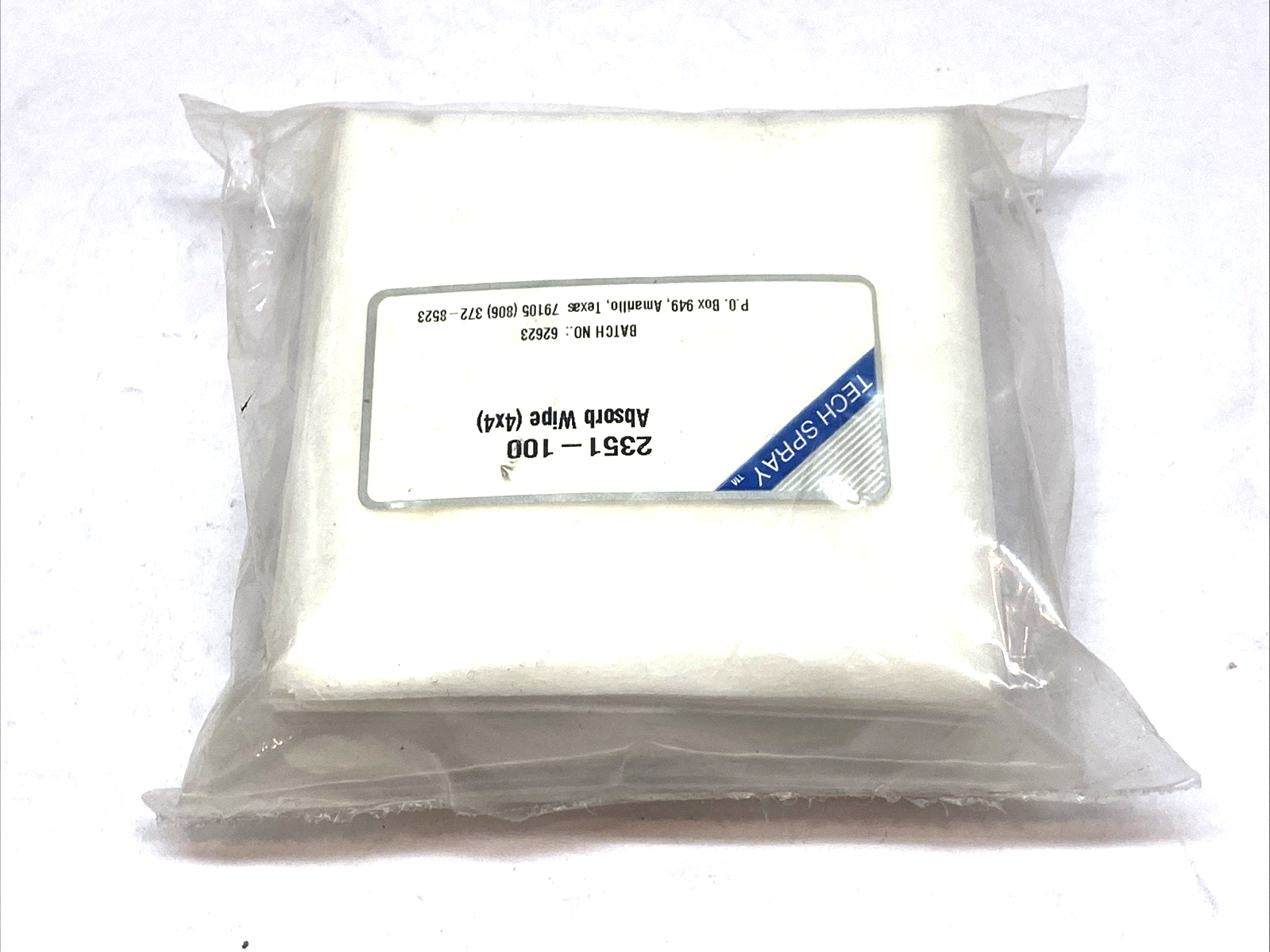 Tech Spray 2351-100 Absorbwipe 4" x 4" Cleaning Wipes PACK OF 100 - Maverick Industrial Sales
