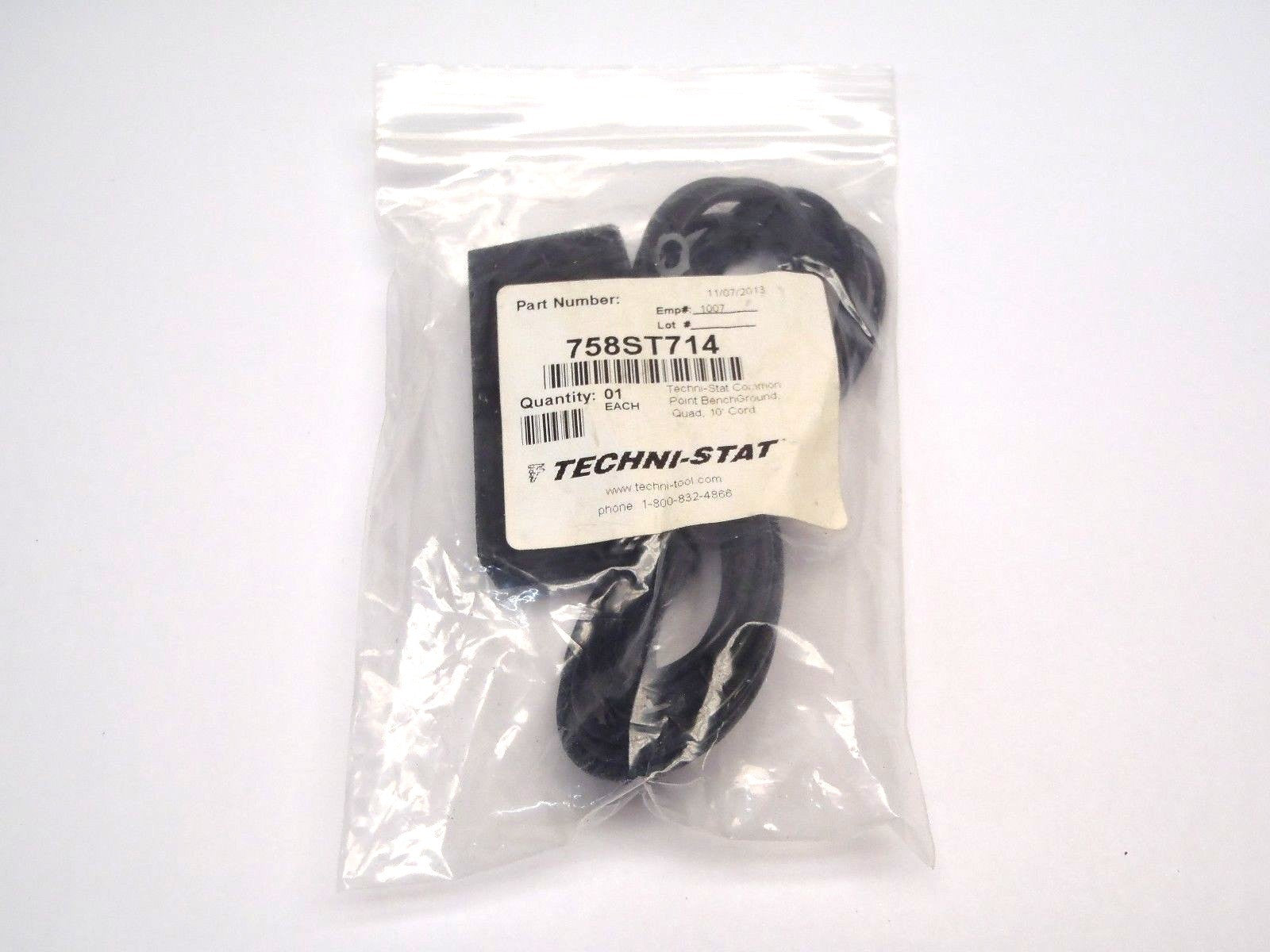 758ST714 | Techni-Stat Ground Common Point Bench Quad 10 ft. Cord - New – Open Box - Maverick Industrial Sales