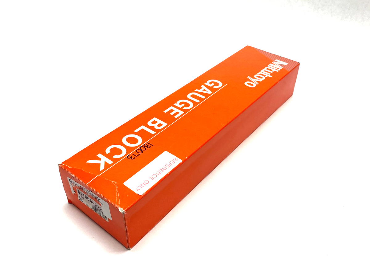 611805-516 | Mitutoyo Rectangular Gage Block 250mm ASMEK/YJ - New – Open box - Maverick Industrial Sales