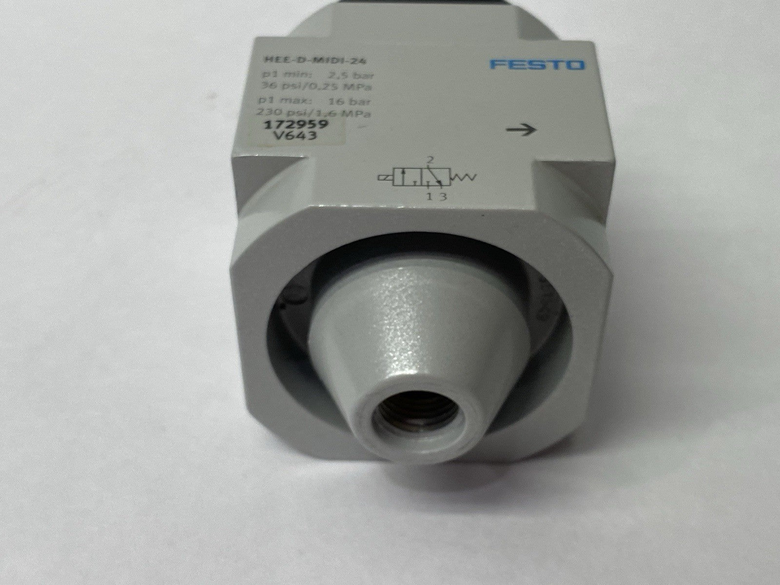 Festo HEE-D-MIDI-24 On-Off Valve 172959 - Maverick Industrial Sales