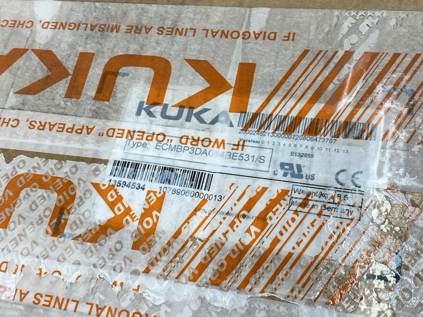 Kuka 00-245-213 ECMBP3DA014BE531 Robot Drive KPP 600-20 3x20 10774952 13594533 - Maverick Industrial Sales