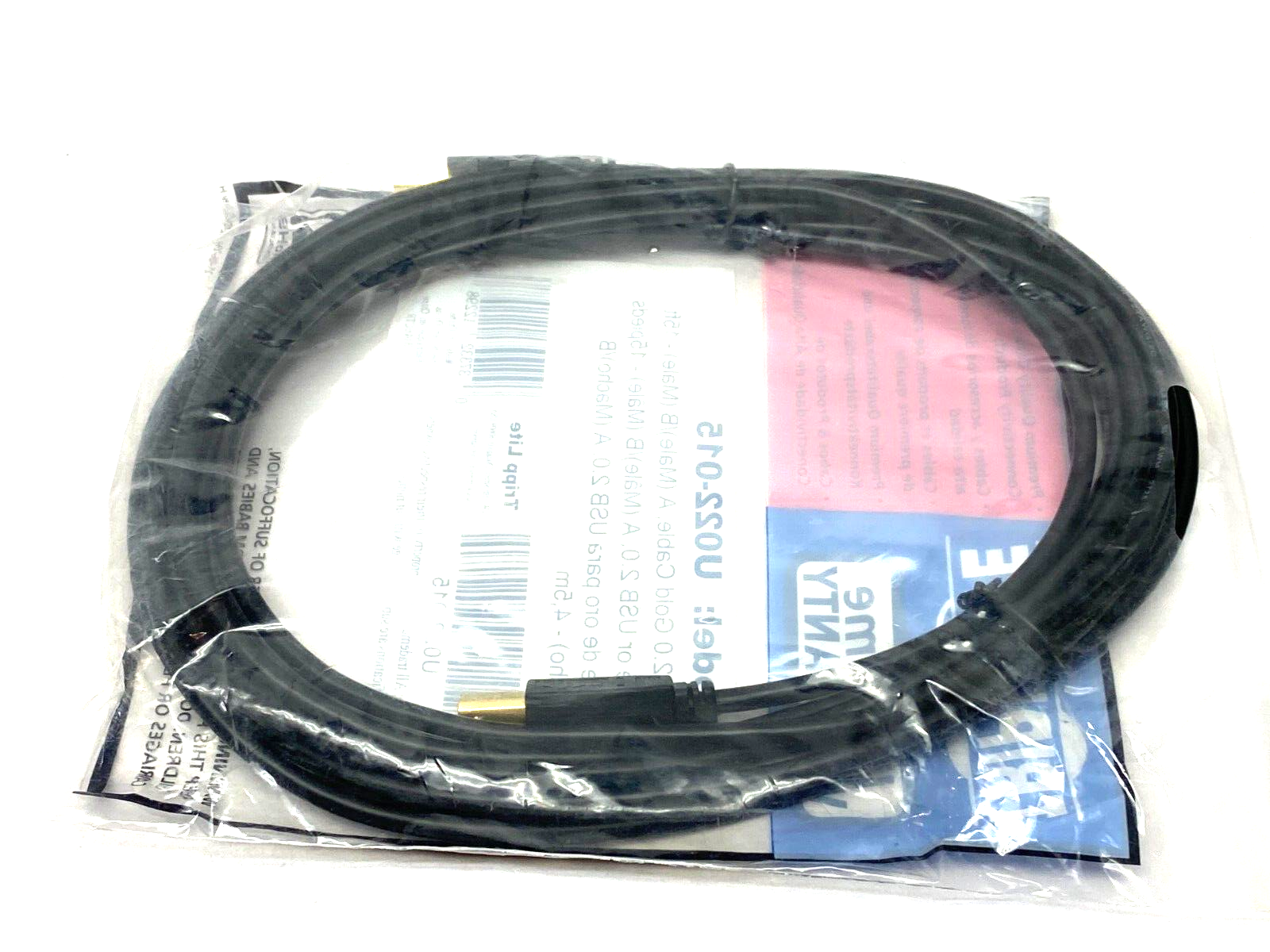 Tripp Lite U022-015 Hi-Speed USB 2.0 A to B Cable Assembly 15' Length - Maverick Industrial Sales