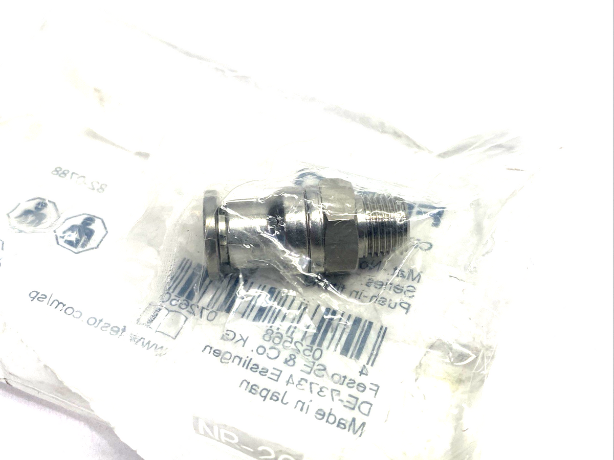 Festo CRQS-1/8-8 Pneumatic Push-In Fitting R 1/8", For 8mm Tube O.D. 162863 - Maverick Industrial Sales