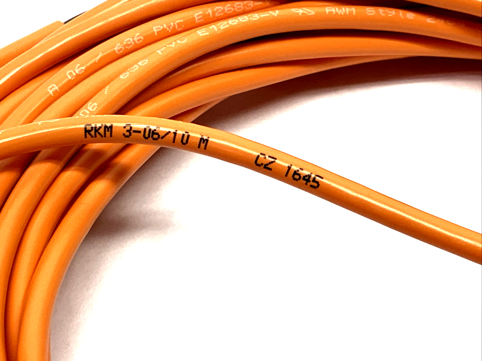 Lumberg RKM 3-06/10 M M8 Snap-In Single-Ended Cordset Female 3-Pin 10m 11277 - Maverick Industrial Sales