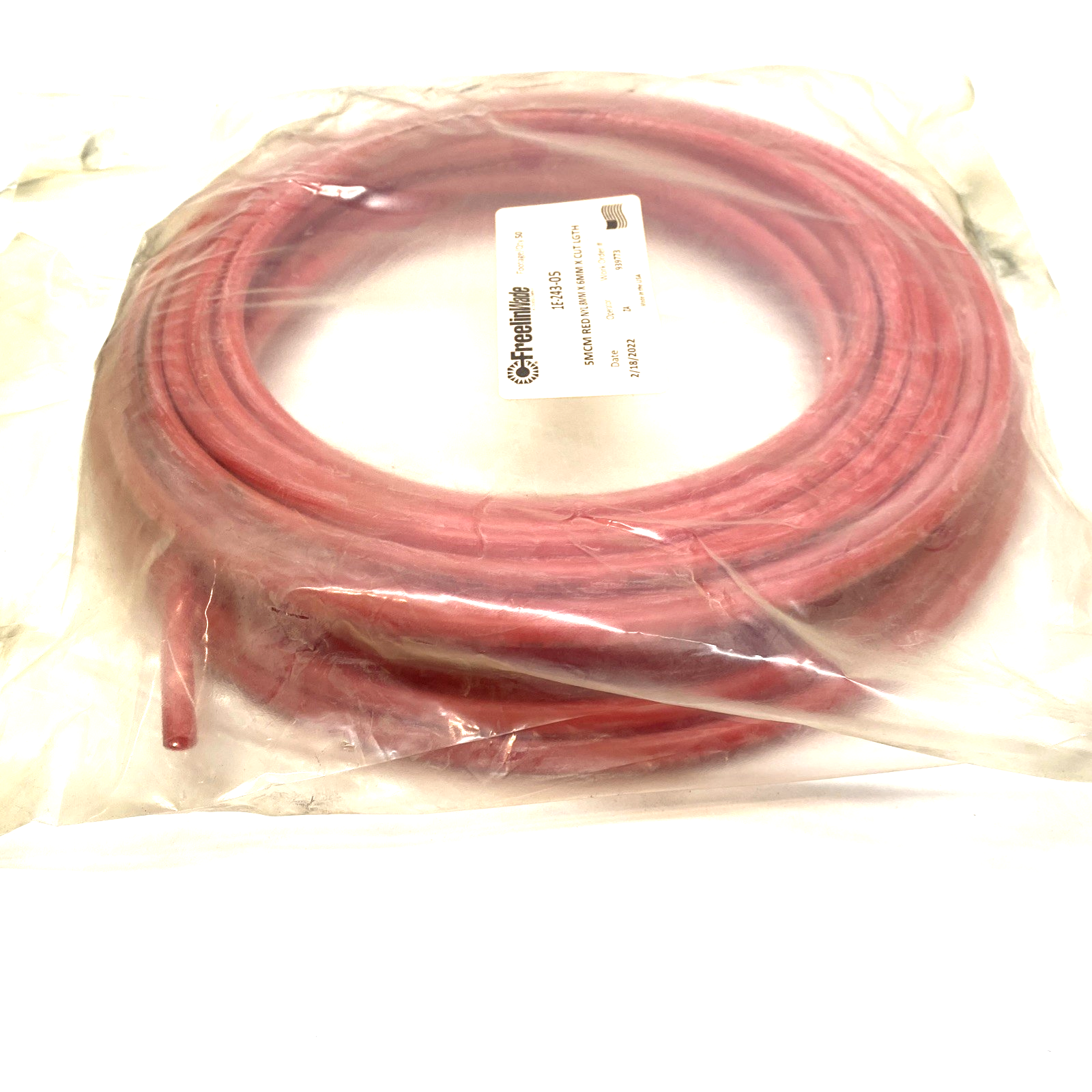 FreelinWade 1E-243-05 Nylon Tubing Red 8mmX6mm - Maverick Industrial Sales