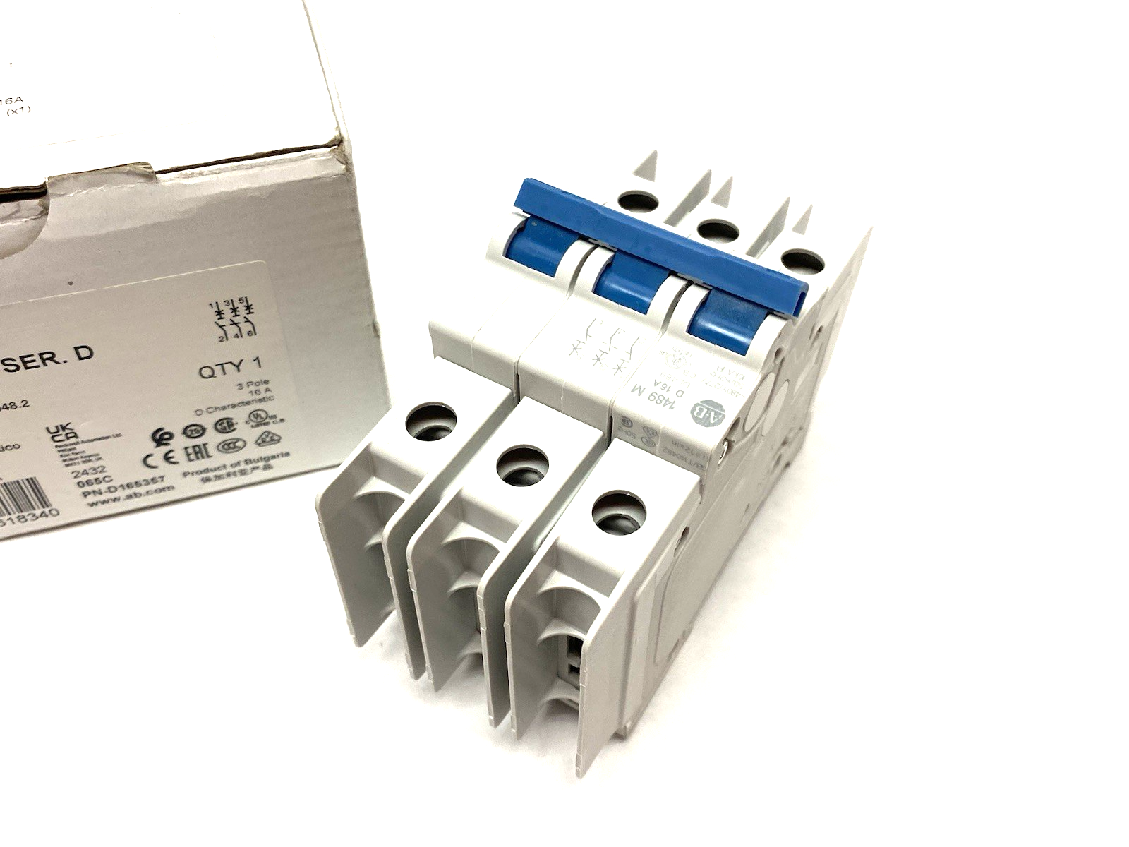 Allen Bradley 1489-M3D160 Ser. D Circuit Breaker 3-Pole 16A - Maverick Industrial Sales