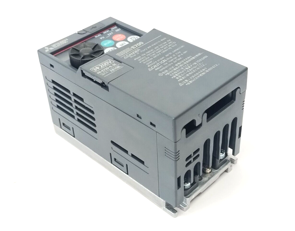 Mitsubishi FR-E720-0.2K Variable Frequency Drive 3PH 1/4HP 220/230VAC 0.2kW - Maverick Industrial Sales