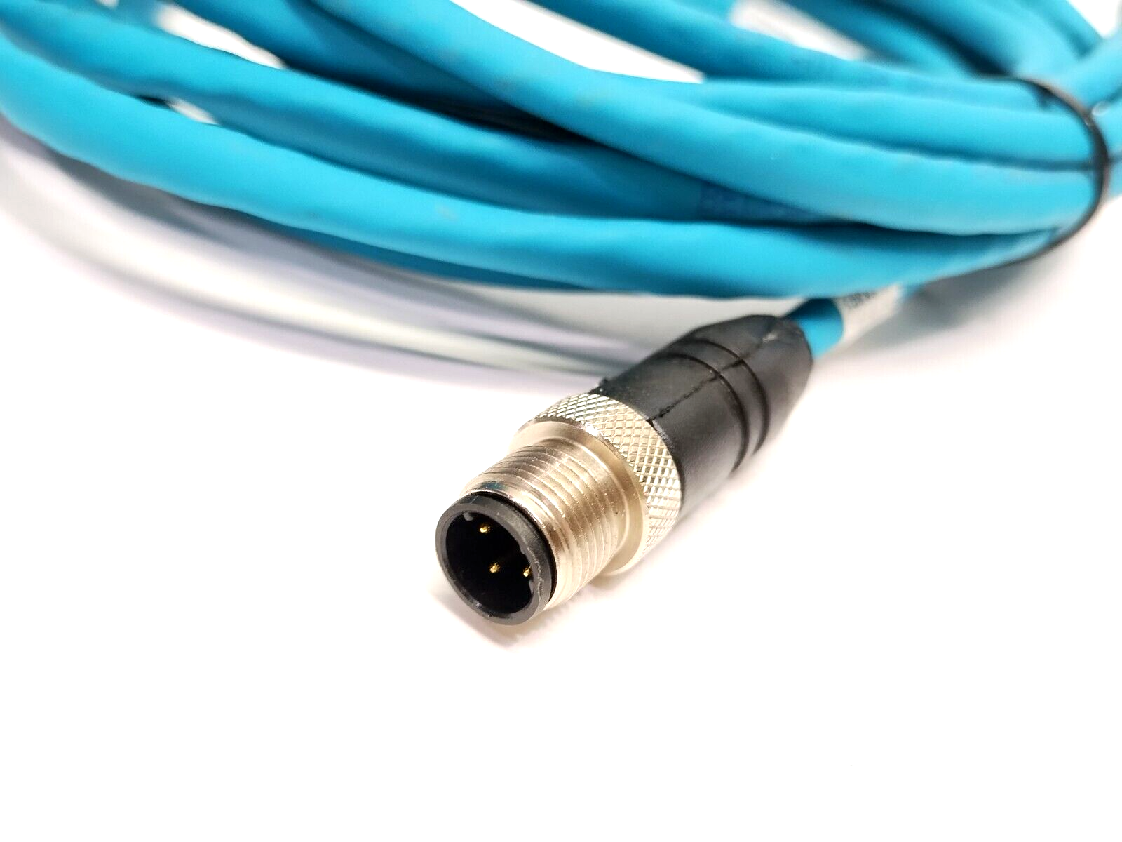 900004064, 0985 806 100/5M | Lumberg Automation 0985 806 100/5M Ethernet Cable M12 4-Pin To RJ45 5m 900004064 - Used - Maverick Industrial Sales