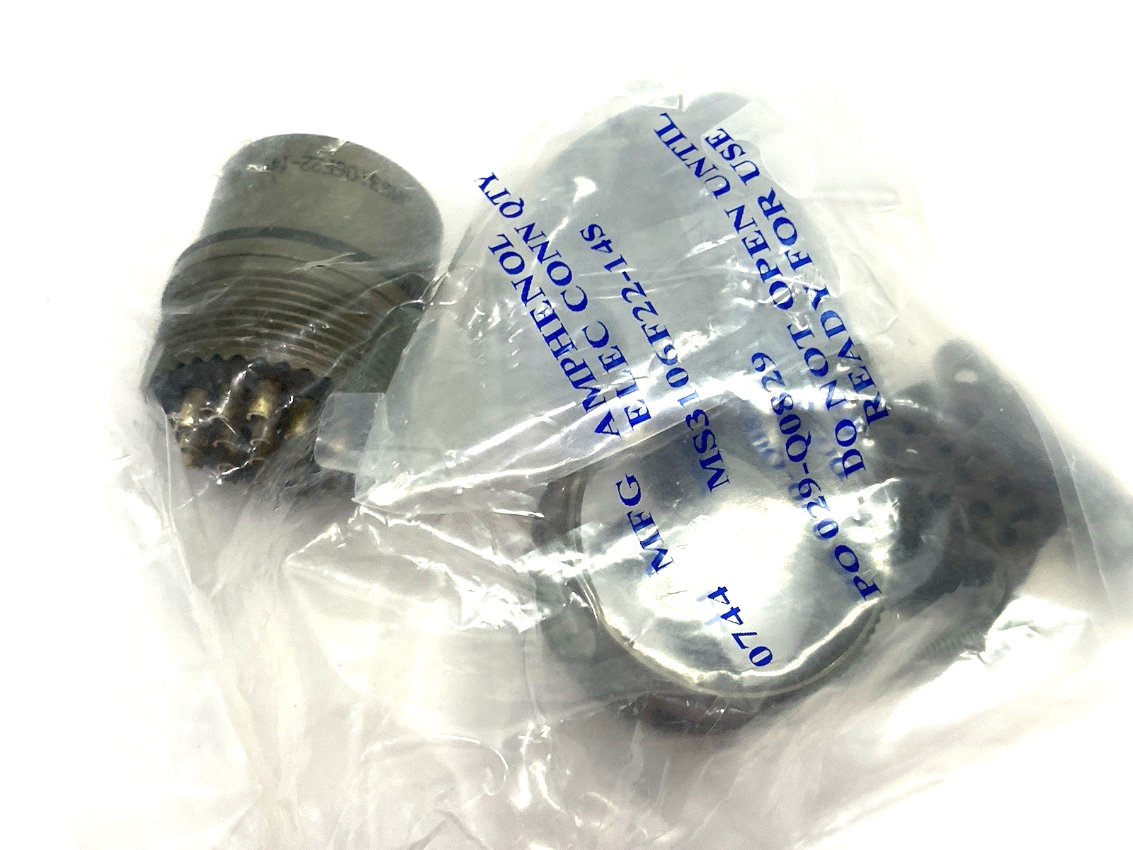 Amphenol MS3106F22-14S Circular Solder Cup Connector Plug 19-Position Female - Maverick Industrial Sales