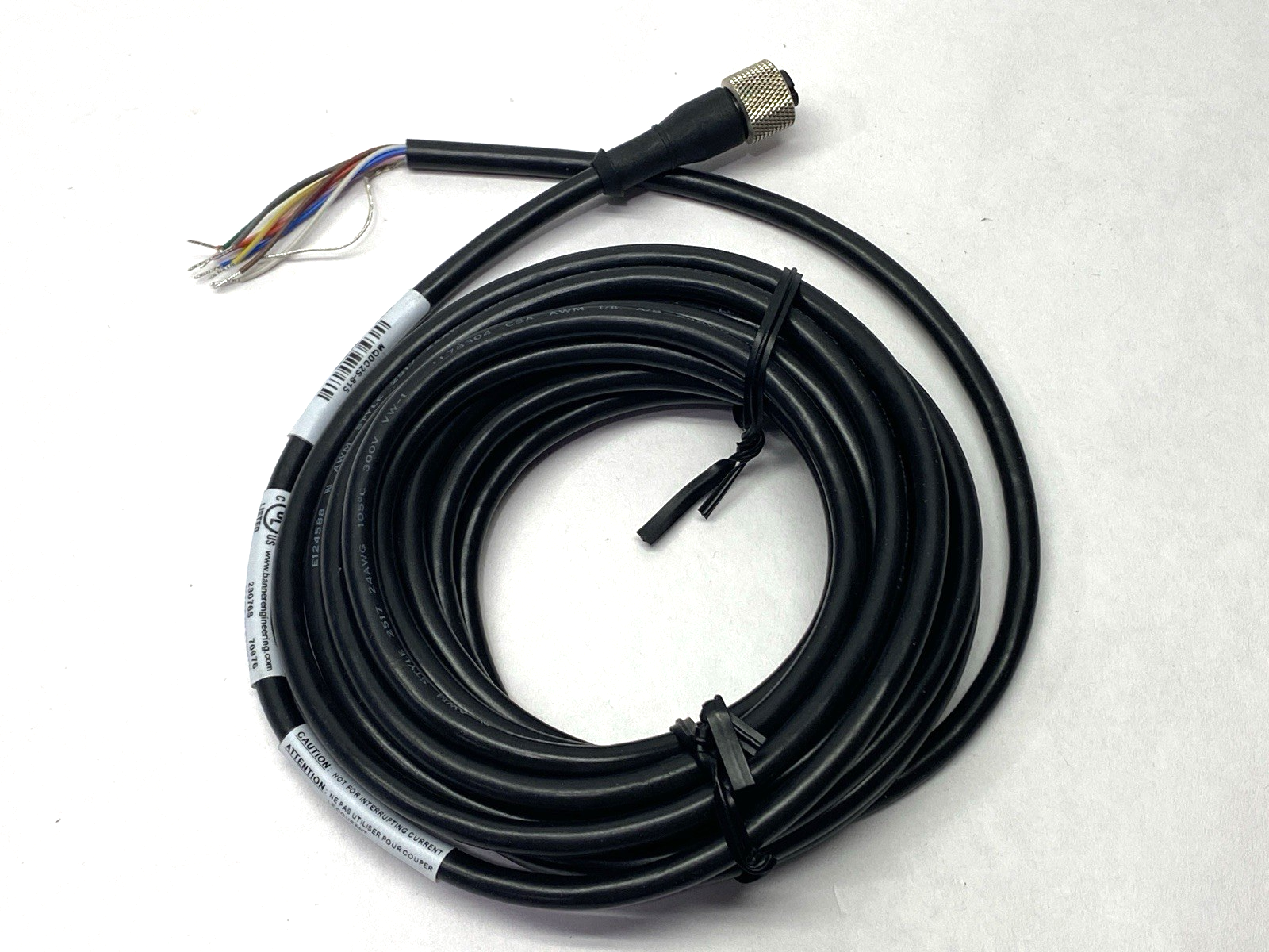 Banner MQDC25-815 Single-Ended Female Cordset 8-Pin M12 70976 - Maverick Industrial Sales
