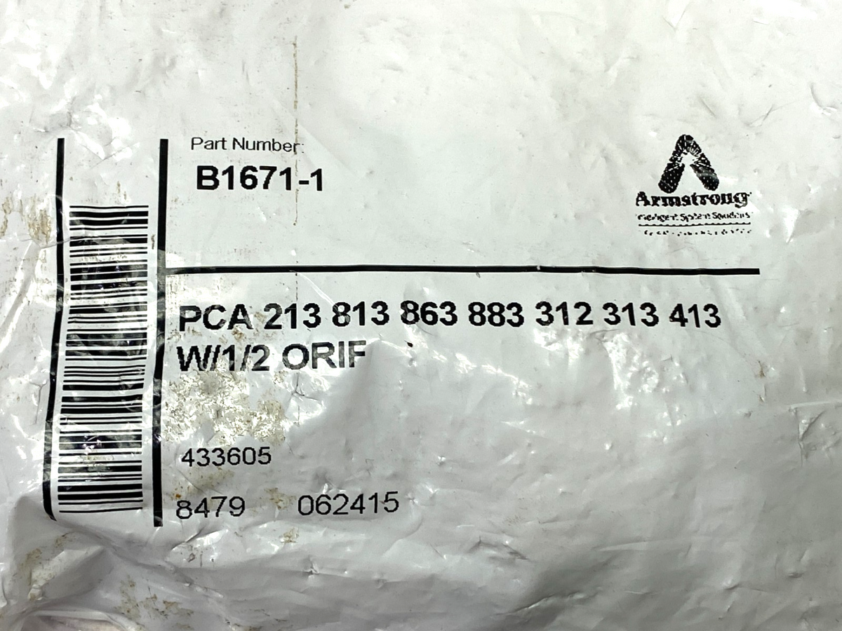 Armstrong B1671-1 Pressure Change Assembly 1/2" ORIF for Steam Traps - Maverick Industrial Sales