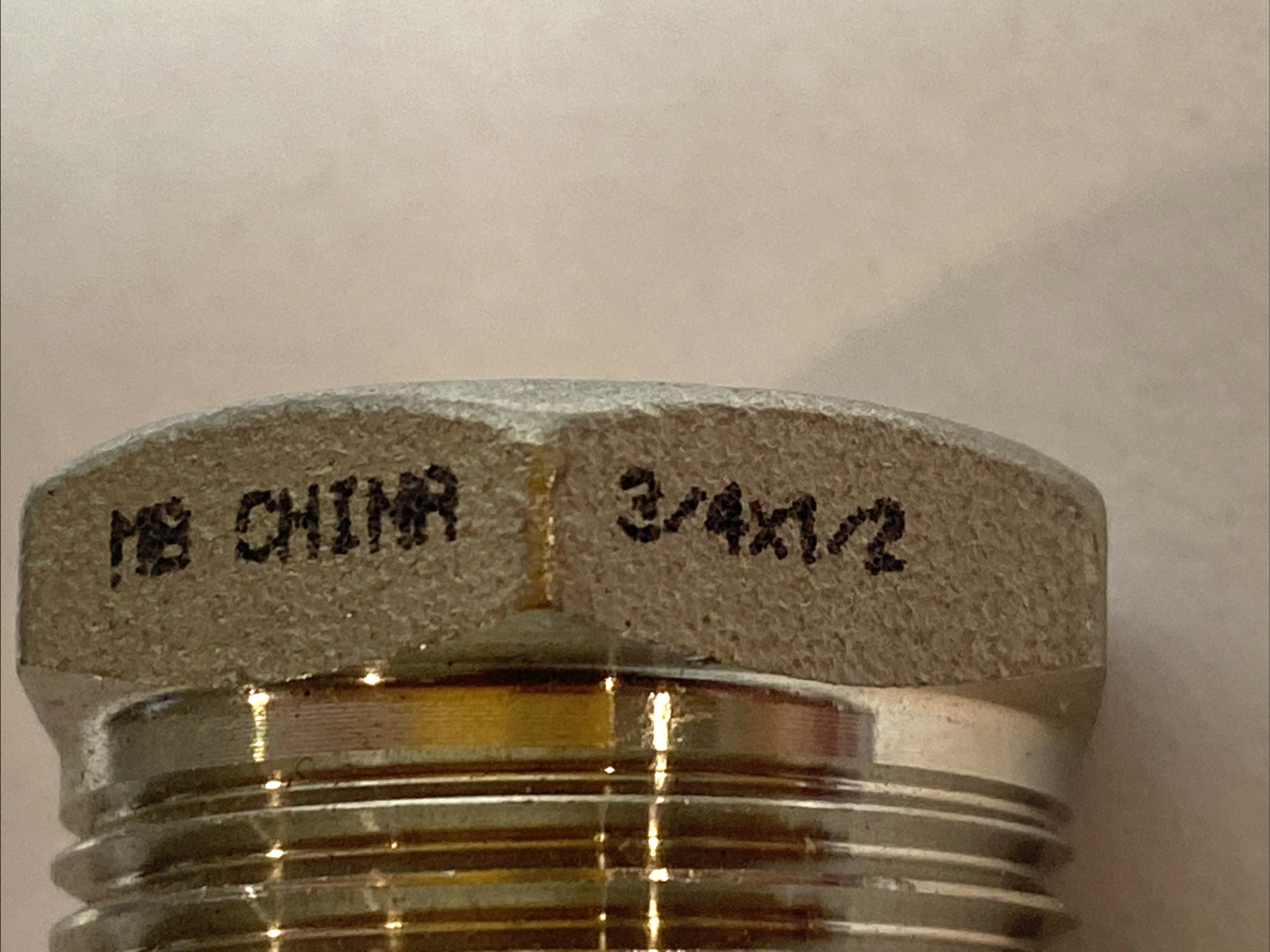 NPT Hex Reducing Bushing 3/4"x1/2" 304 Stainless Steel LOT OF 5 - Maverick Industrial Sales