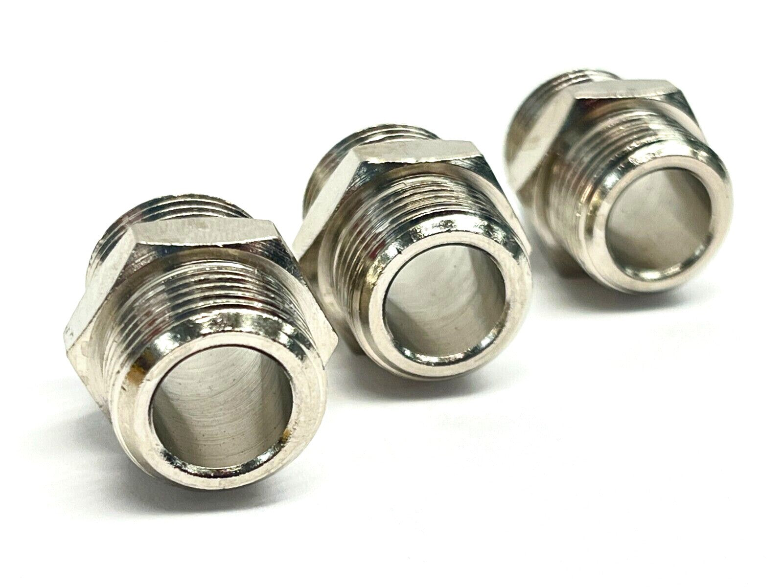 Legris 09010017 3/8in BSPP Male Straight Adaptor 3/8 BSPP x 3/8 BSPP LOT OF 3 - Maverick Industrial Sales