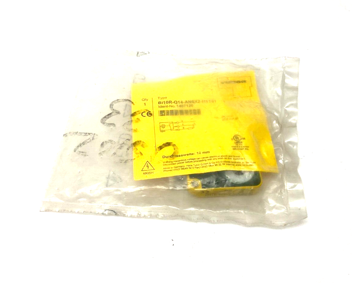 Turck Bi10R-Q14-AN6X2-H1141 Inductive Ring Sensor 10mm Detect 10-30VDC 1407120 - Maverick Industrial Sales