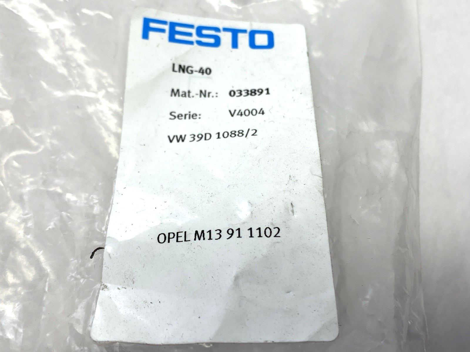 Festo LNG-40 Pneumatic Cylinder Clevis Foot 033891 - Maverick Industrial Sales