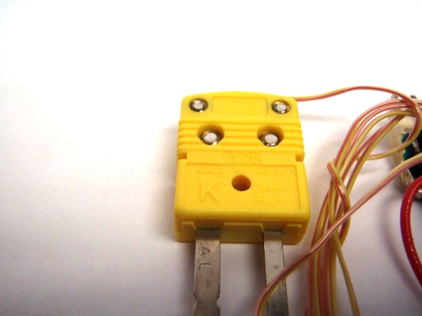 Omega 105 Yellow K Series Insulated CH+ AL- Thermocouple w/ Wire - Maverick Industrial Sales