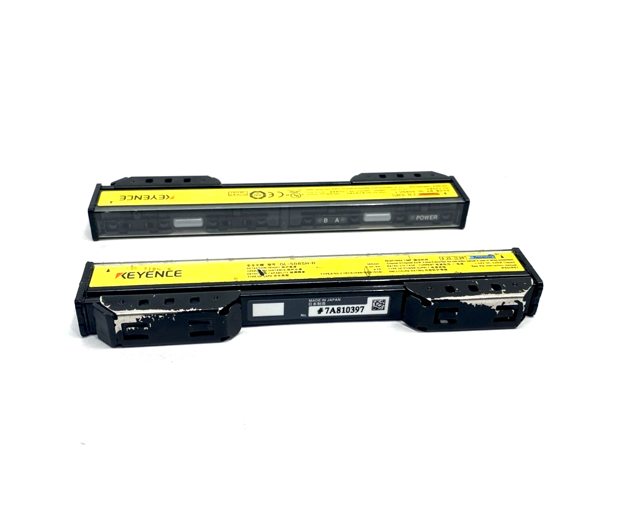 Keyence GL-S08SH Safety Light Curtain Set, 8 Beam Axes, GL-S08SH-T & GL-S08SH-R - Maverick Industrial Sales