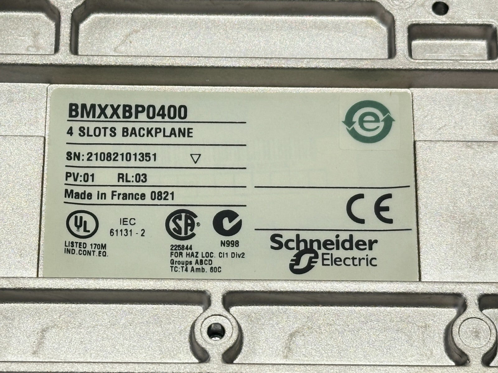 Schneider Electric BMXXBP0400 Modicon M340 Automation Platform 4 Slot Backplane - Maverick Industrial Sales