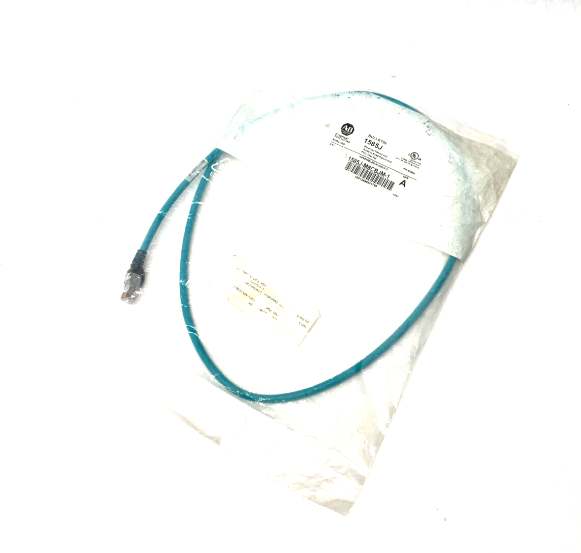 Allen Bradley 1585J-M8CBJM-1 Ser. A Ethernet Patchcord RJ45 to RJ45 1m Length - Maverick Industrial Sales