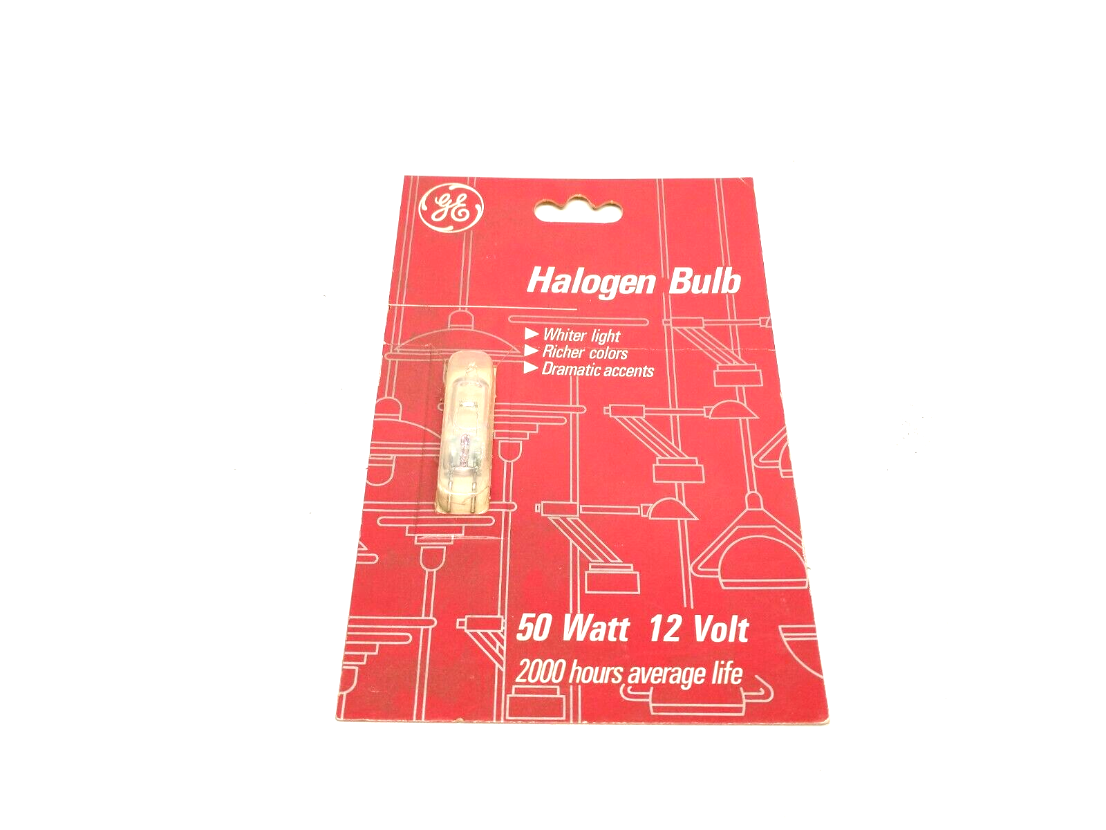 GE General Electric 19376 Halogen Bulb 12V 50W 050T4/CL/CD LOT OF 4 - Maverick Industrial Sales