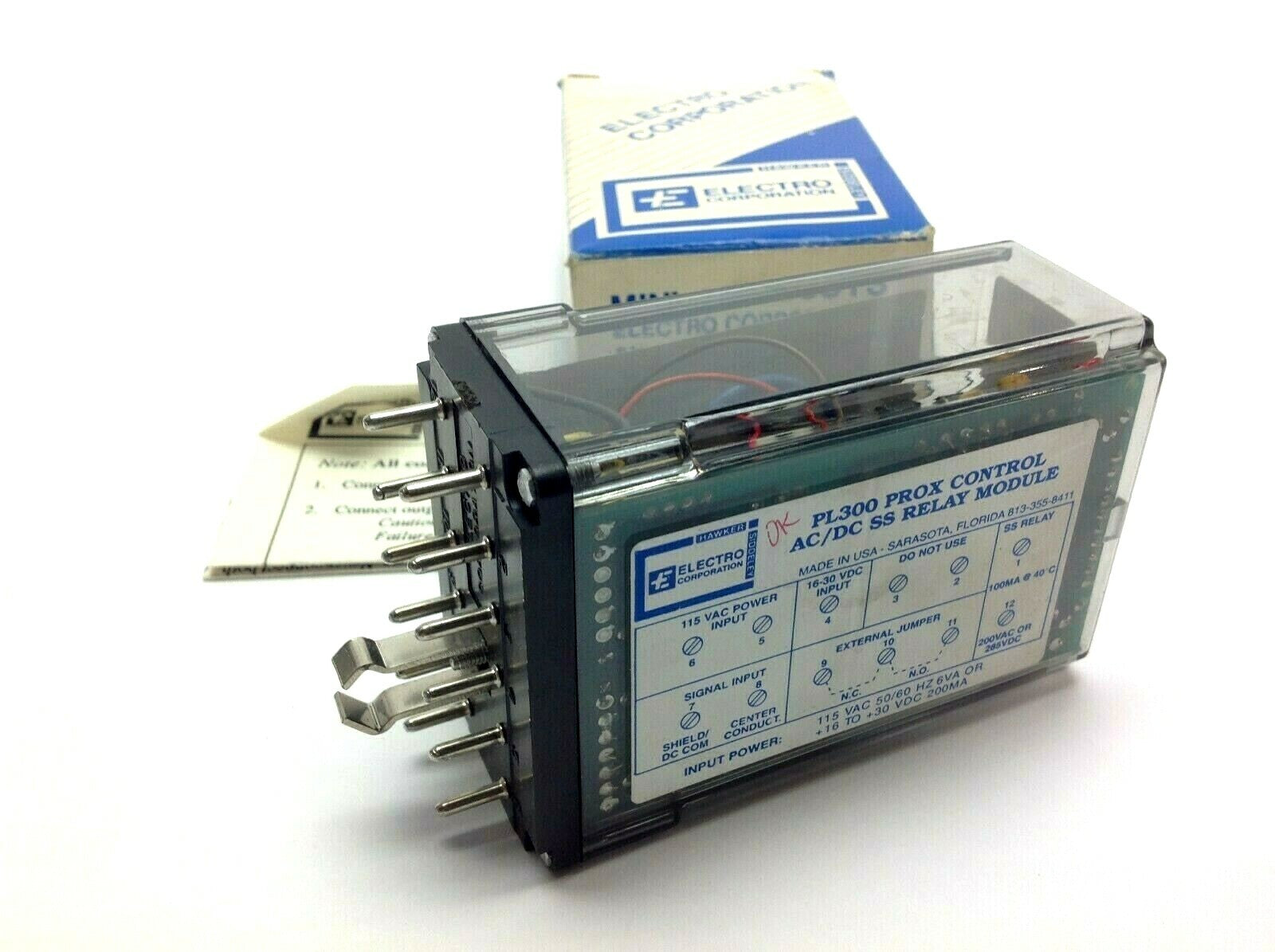 Electro Corporation PL300 Prox Control AC/DC SS Relay Module - Maverick Industrial Sales