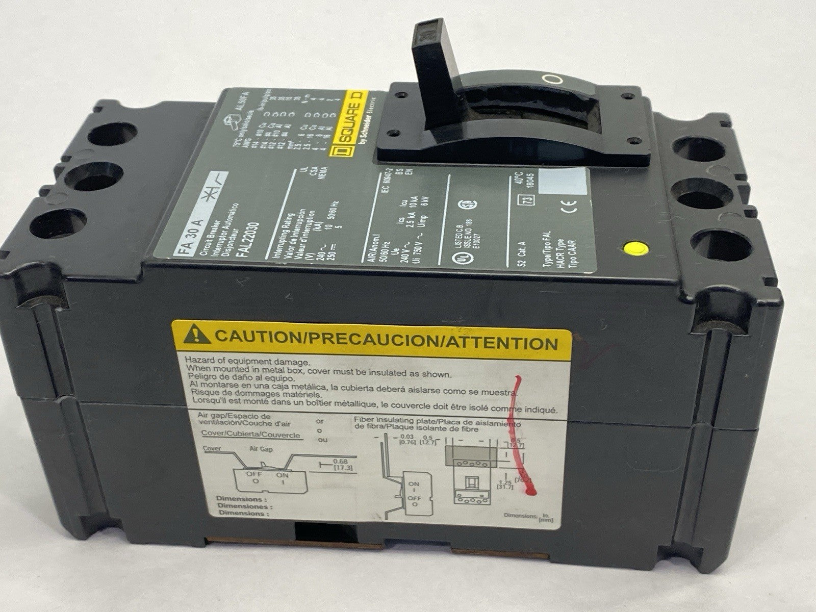 Schneider Electric FAL22030 Square D Circuit Breaker 2 Pole 30A 240V - Maverick Industrial Sales