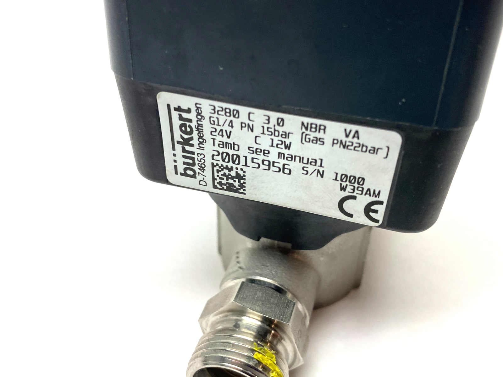 20015956 | Bürkert Proport. Globe Valve 3280-CM-03,0BBVAGM82-024DC12-10-B4-1I-IX - Used - Maverick Industrial Sales