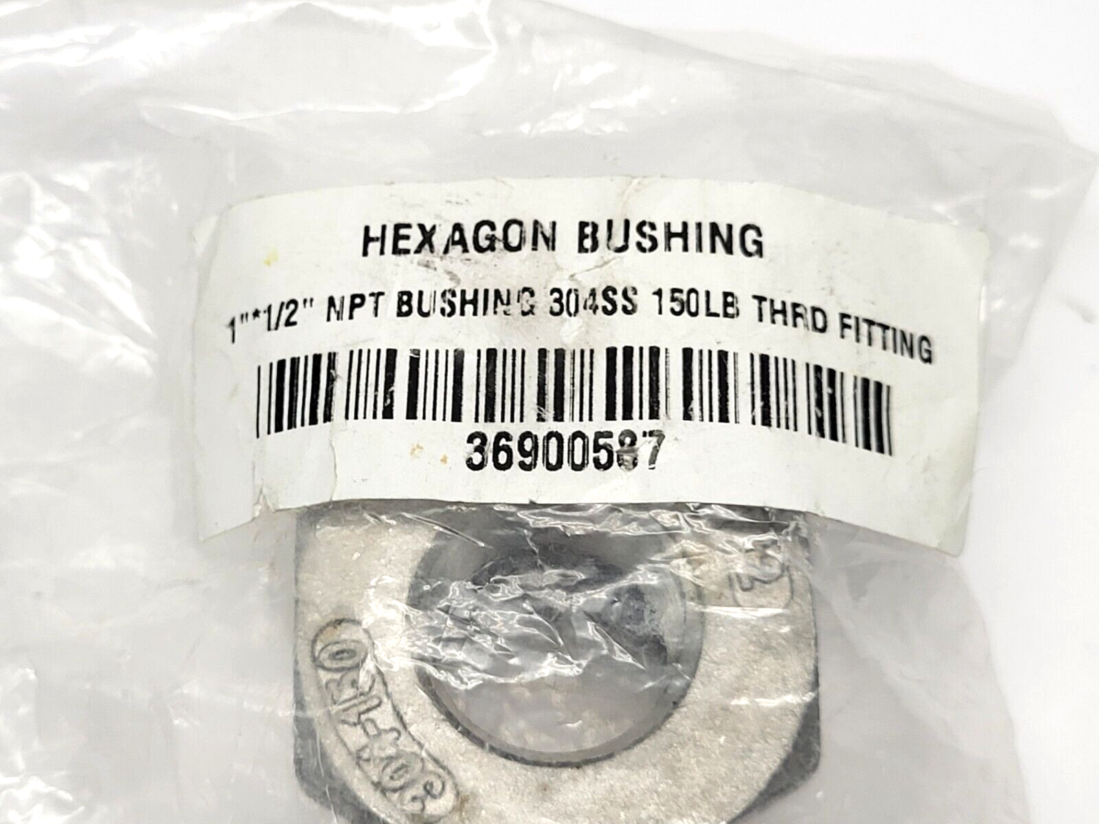 Unbranded 304-150 304SS Hexagon Bushing 1 x 1/2" NPT 150lb Thrd Fitting - Maverick Industrial Sales