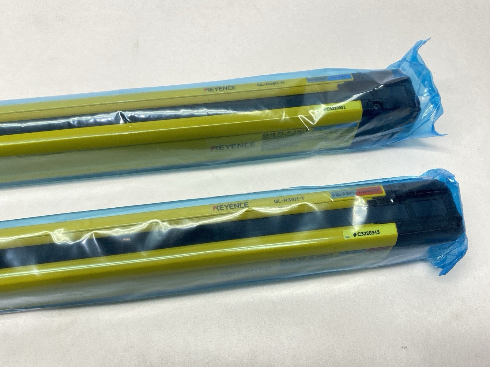 GL-R36H | Keyence Safety Light Curtain Set Hand Protection Type 36 Optical Axes - New - Maverick Industrial Sales