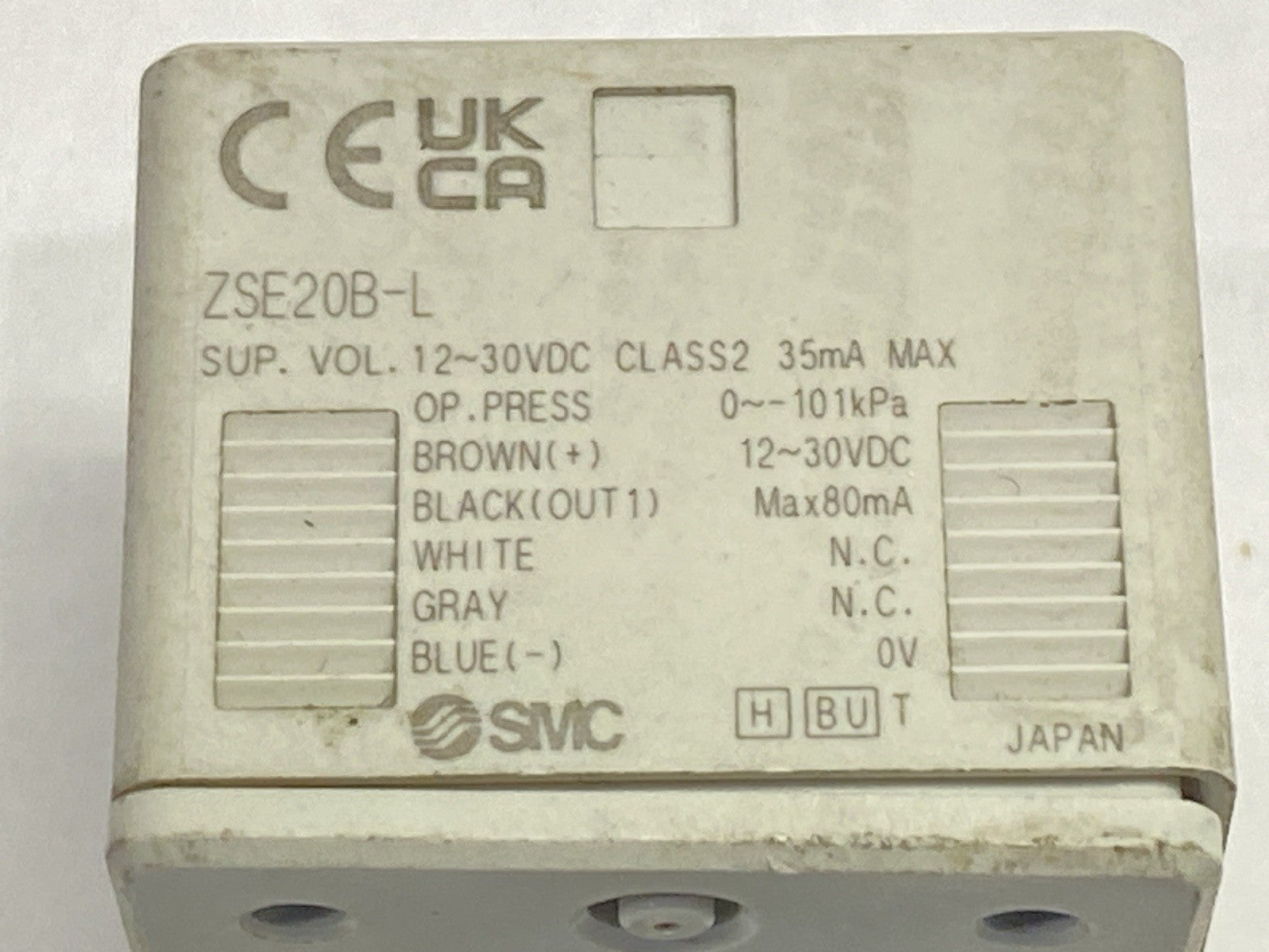 ZSE20B-L | SMC Digital Vacuum Sensor 12-30VDC - Used - Maverick Industrial Sales