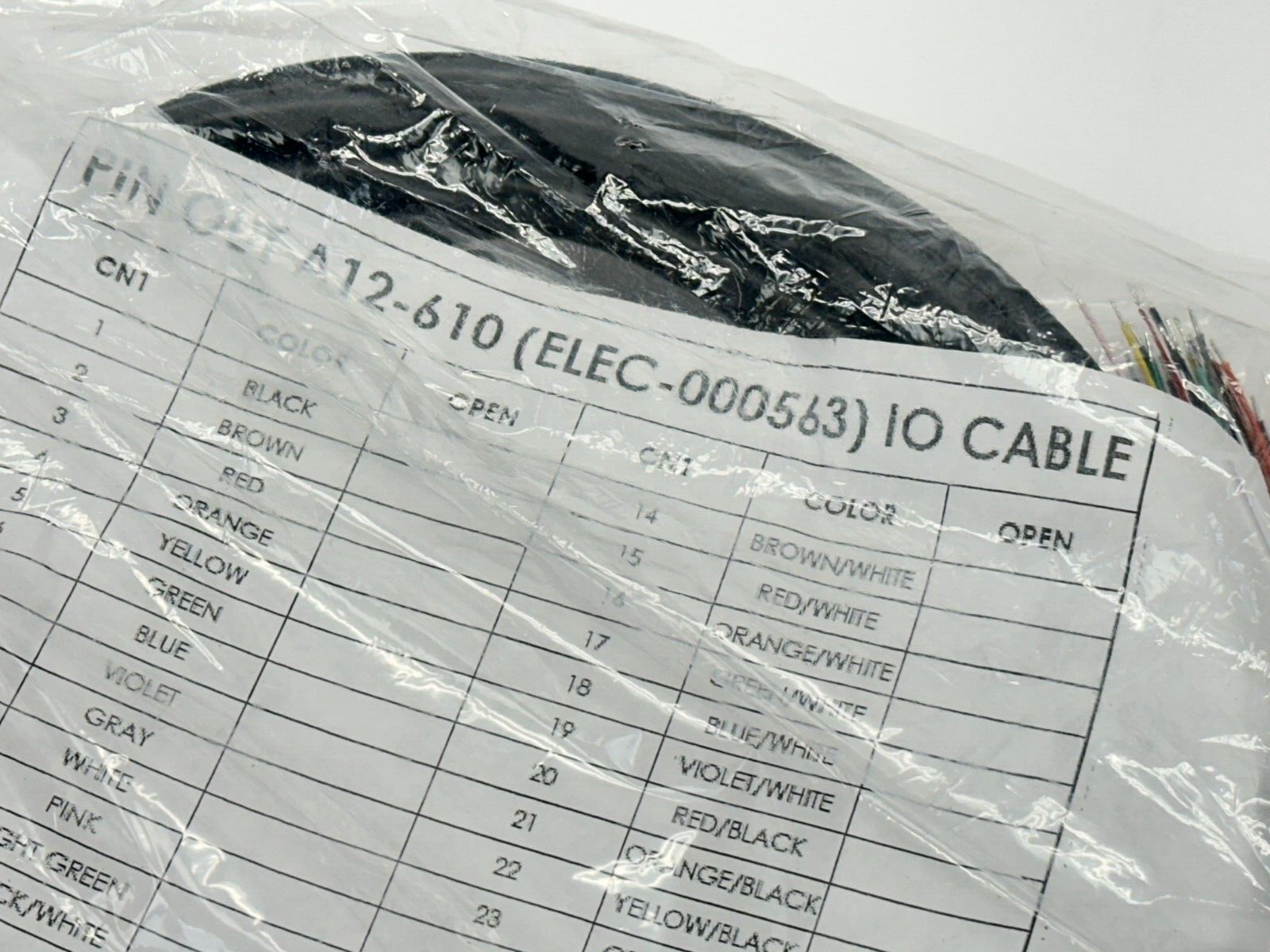 ELEC-000563 I/O Cable A12-610 - Maverick Industrial Sales