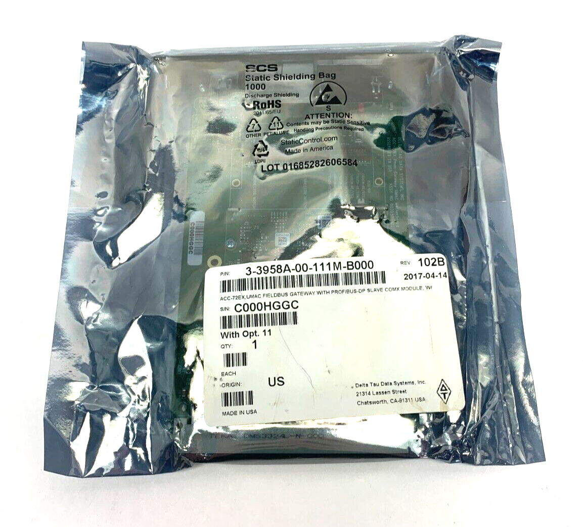 Delta Tau 3-3958A-00-111M-B000 Rev. 102B Fieldbus Gateway w Profibus-DP Comx Mod - Maverick Industrial Sales