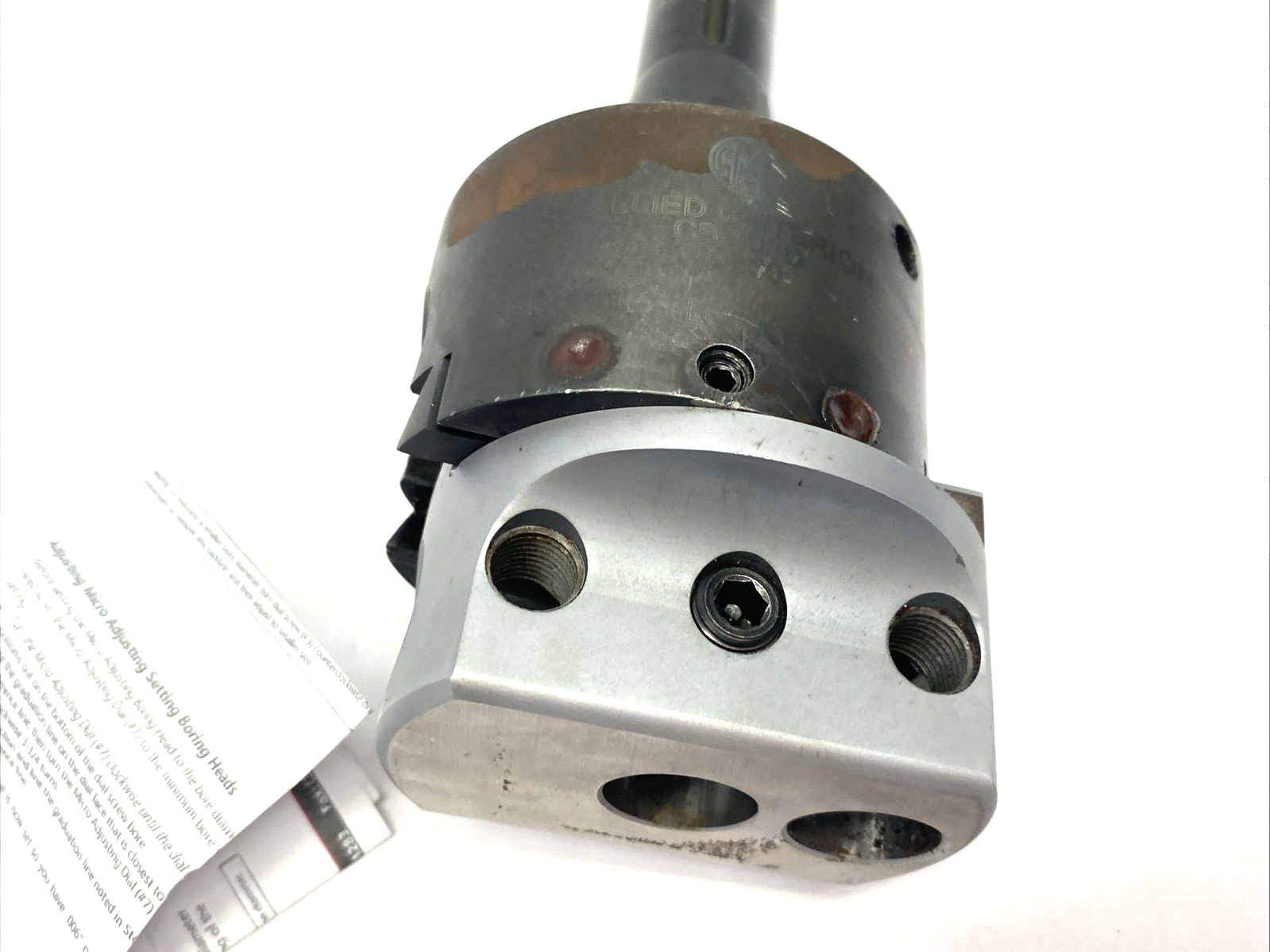 Allied Criterion CB-203D Boring Head: 3" Body Dia, 3/4" Hole Dia, Manual - Maverick Industrial Sales