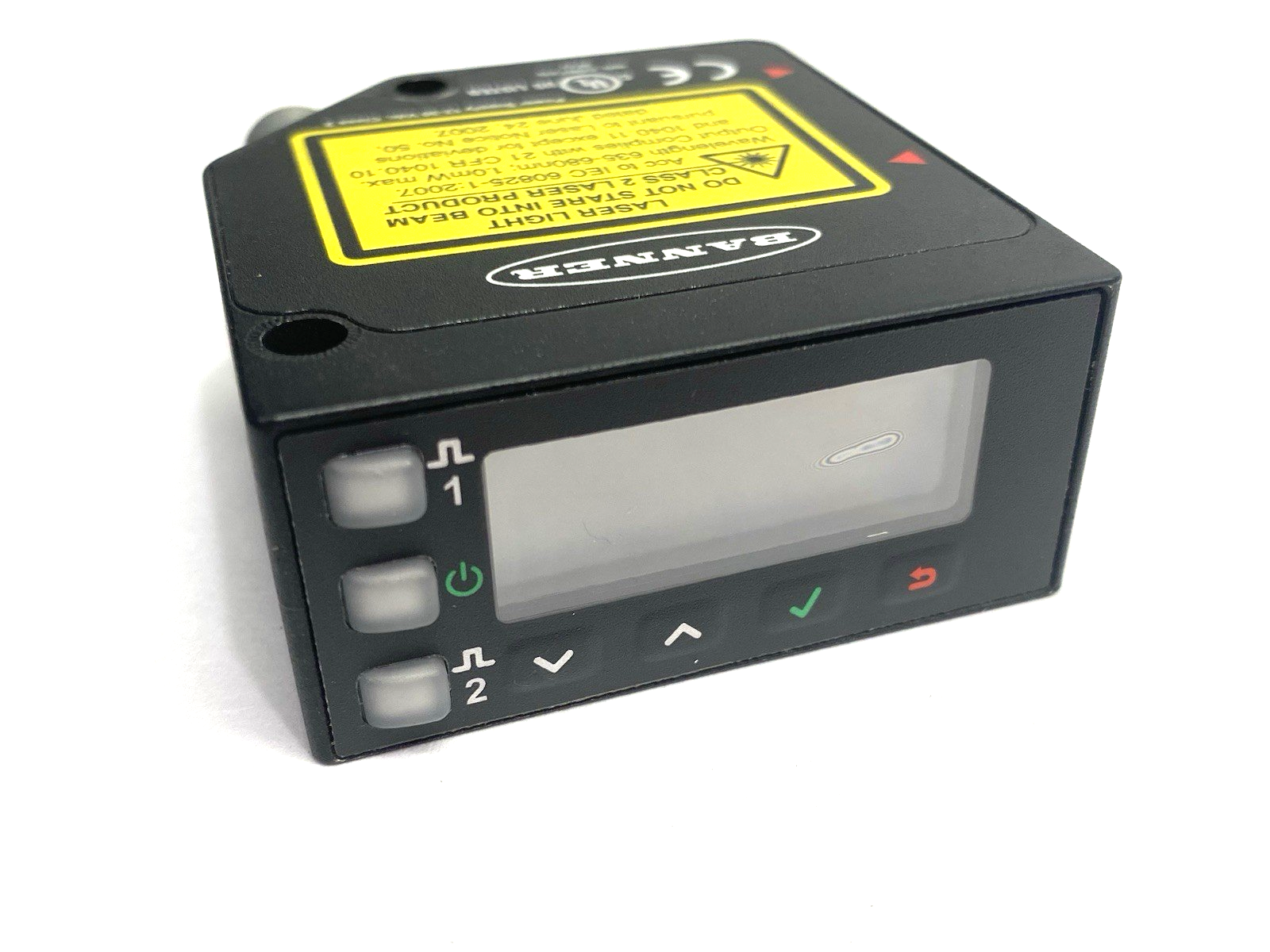 LE550KQ | Banner IO-Link Laser Displacement Sensor; Range: 100-1000 mm 97761 - Used - Maverick Industrial Sales