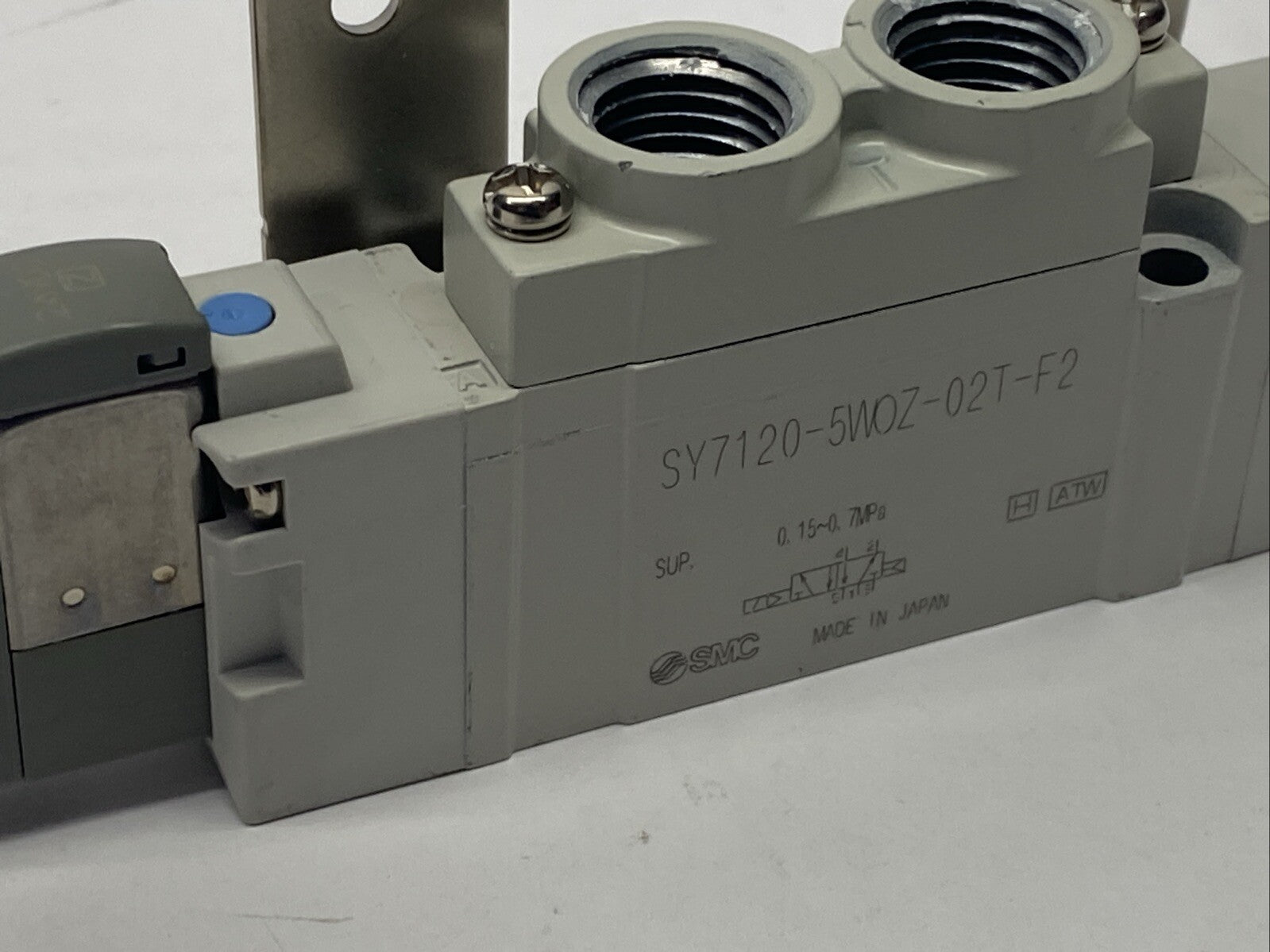 SMC SY7120-5WOZ-02T-F2 Pneumatic Solenoid Valve 5-Port - Maverick Industrial Sales
