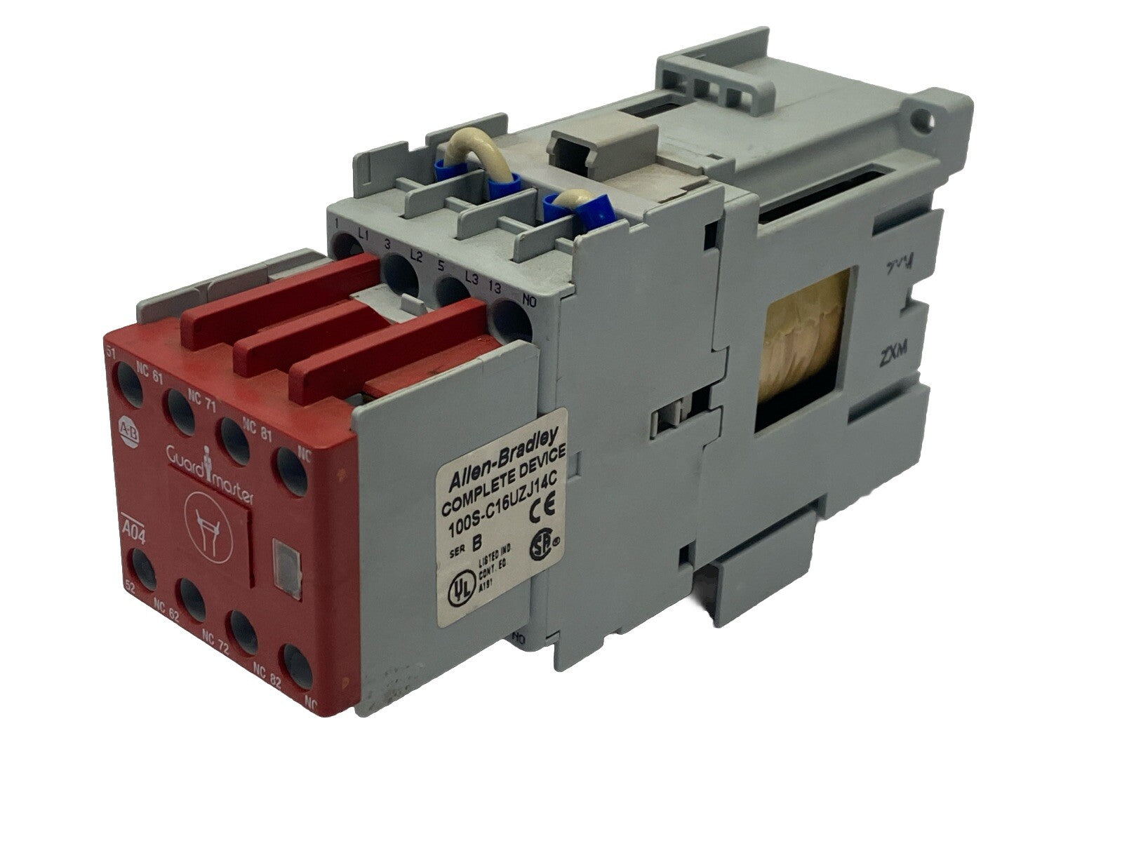 Allen Bradley 100S-C16UZJ14C Ser B Safety Contactor Assembly w/ 100-FSD250 - Maverick Industrial Sales
