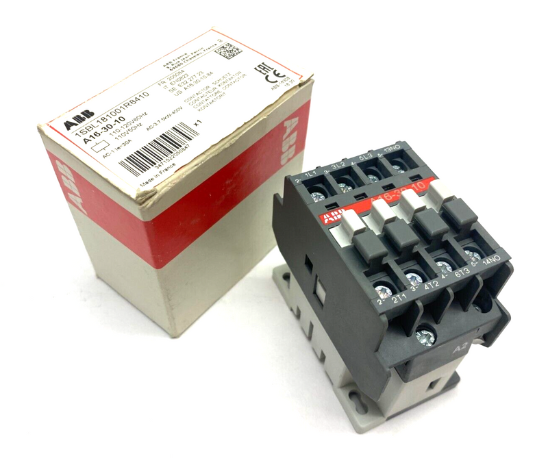 ABB 1SBL181001R8410 Contactor 110-120V 60Hz A16-30-10 - Maverick Industrial Sales