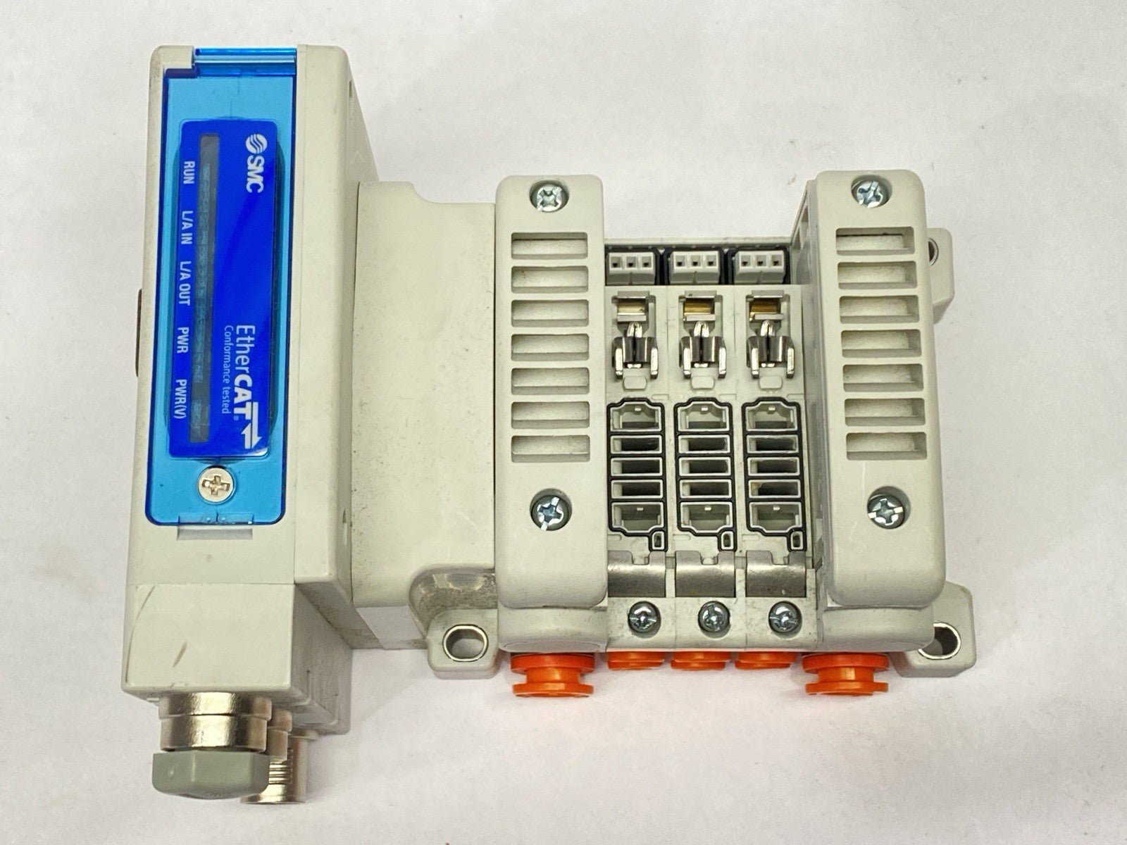 VV5QC11-03N3SDAN-S | SMC Pneumatic Plug-In Manifold 3-Station - Used - Maverick Industrial Sales