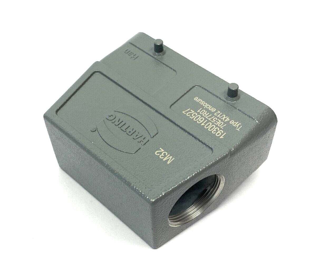 Harting 19300160527 Heavy Duty Han B Hood Side Entry HC 4 Pegs M32 Housing - Maverick Industrial Sales