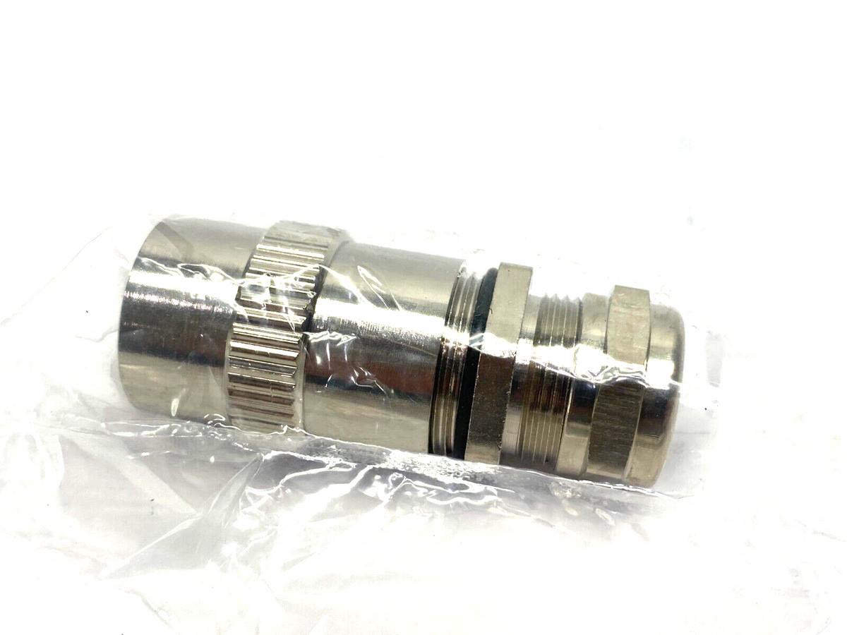Souriau UT016JCS Short Metal Cable Gland with Strain Relief Nut Size 16 - Maverick Industrial Sales