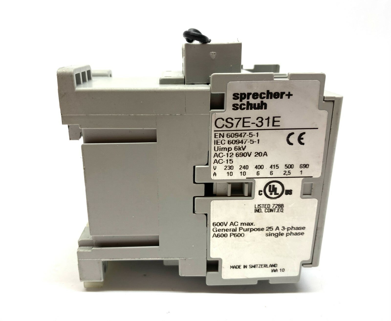 CS7E-31E-24E | Sprecher+Schuh Standard Control Relay 4 Pole - Used - Maverick Industrial Sales
