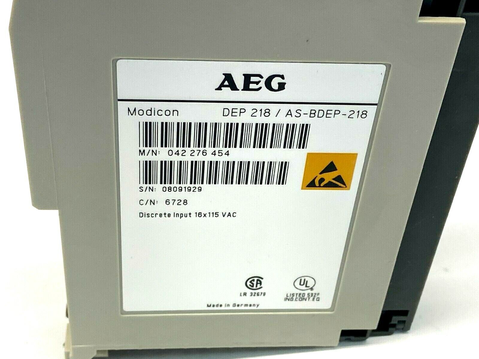 AEG AS-BDEP-218 DEP 218 Input Module 042276454 - Maverick Industrial Sales