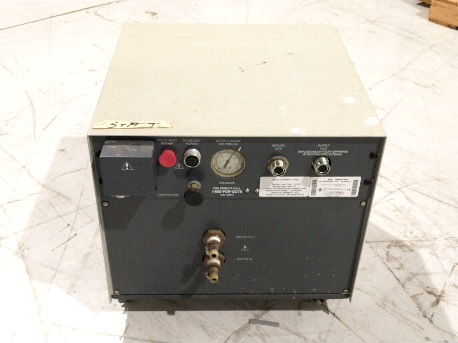 CTI Cryogenics 8032550G001 8200 Helium Compressor, 3-Phase, Water Cooled - Maverick Industrial Sales