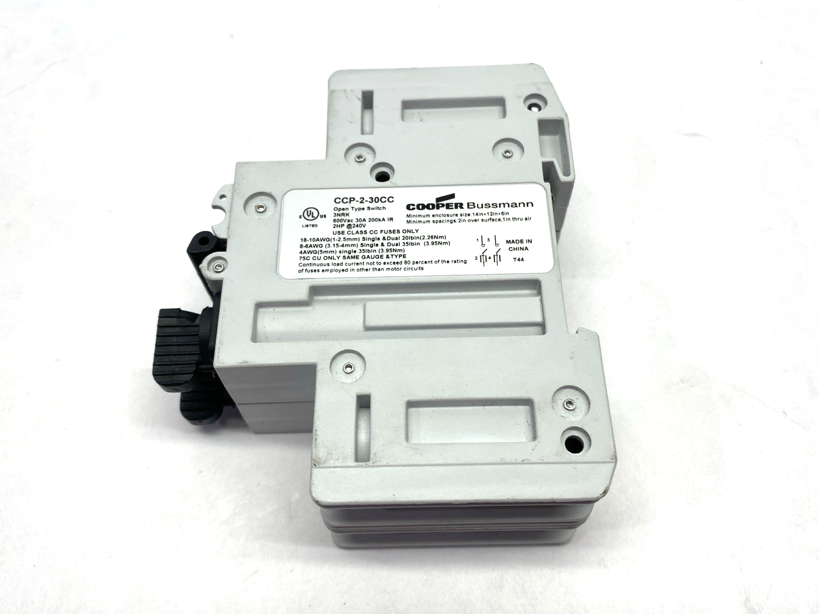 CCP2-3-30CC | Cooper Bussmann Fusible Disconnect 2-Pole 30A 600VAC - Used - Maverick Industrial Sales