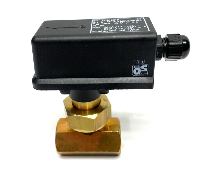 Sika VHS 15 M/5,0 Brass Body Flow Switch Female Pipe Connection VH315MOLEYBO53 - Maverick Industrial Sales