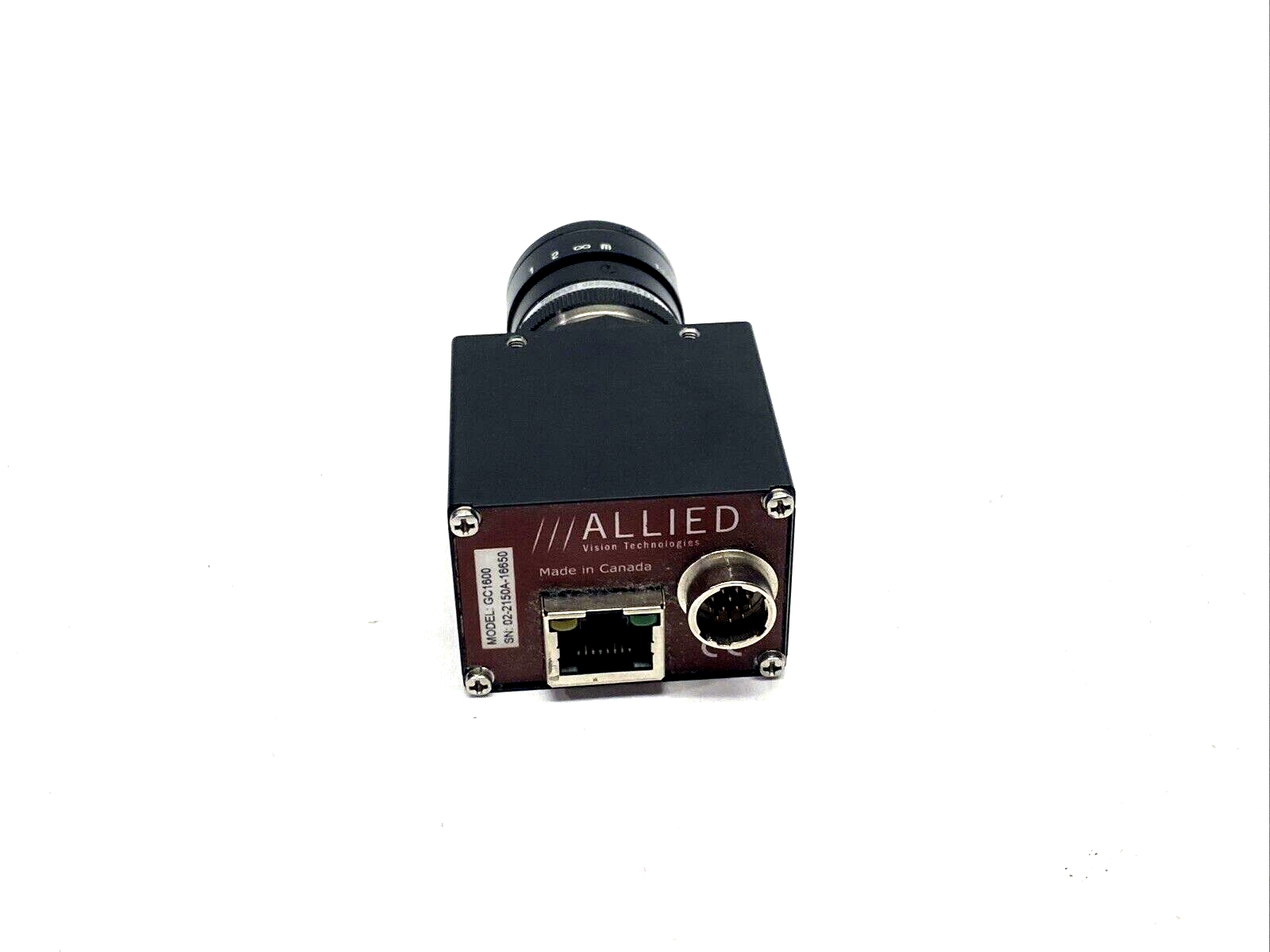 Allied Vision GC1600 Prosilica GC GigE Camera w/ Tamron 25mm 1:1.6 25.5 Lens - Maverick Industrial Sales