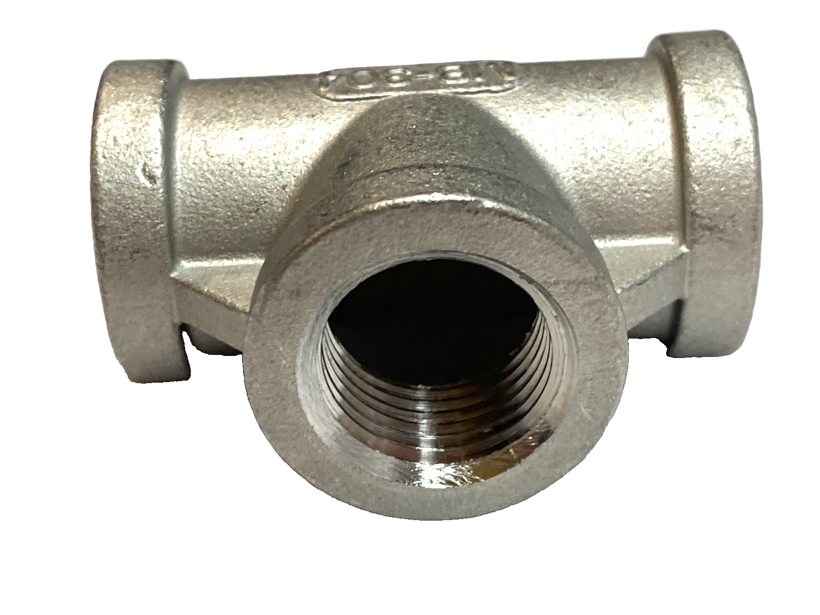 Tee Pipe Fitting 1/2" NPT 304 Stainless Steel LOT OF 7 - Maverick Industrial Sales